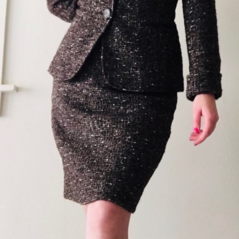 “LAFAYETTE 148” Alpaca Wool Tweed Skirt